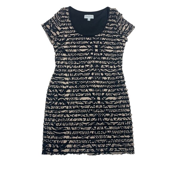 short sleeve  abstract print dress size 12 by Ronni Nicole - Picture 11 of 14